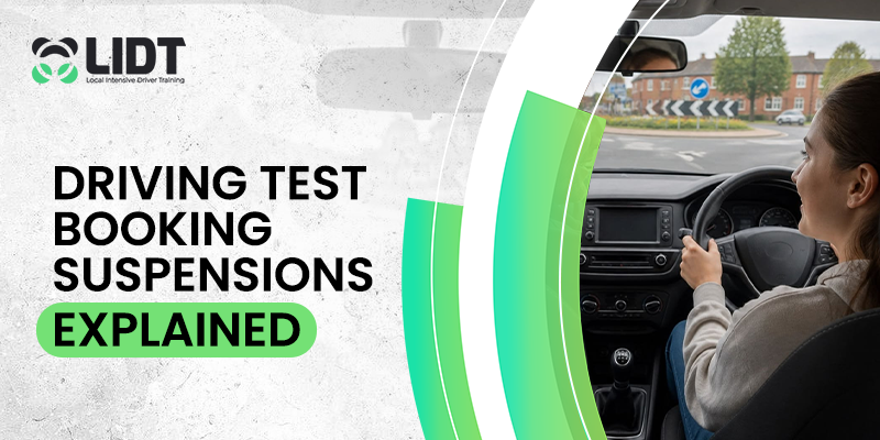 Driving Test Booking Suspensions Explained